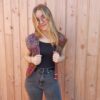 gilet crochet sans manches en laine noro laines aquareve