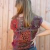 gilet crochet sans manches dos en laine noro laines aquareve