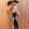 tunique dentelle orange Noro laines aquareve