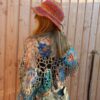 étole au crochet en laine Noro laines aquareve