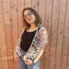étole au crochet dissidence écrue laines aquareve