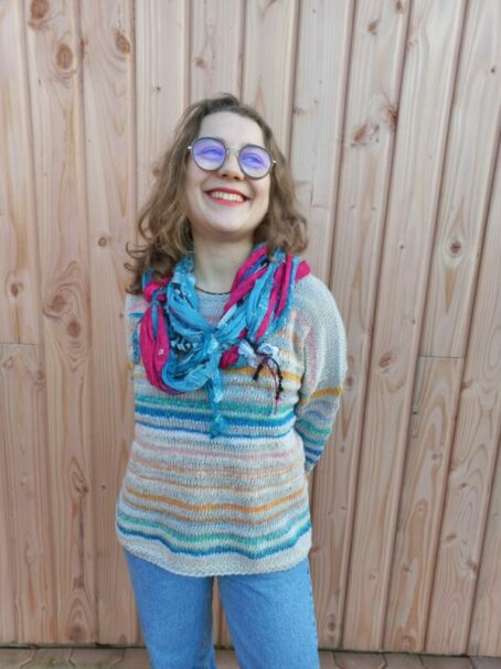 pull plage avec snood aquareve les filles