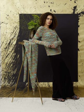 CHÂLE EN NORMA LANGYARNS ( KIT)