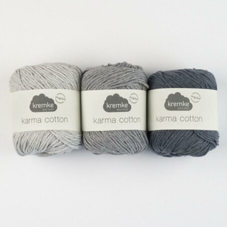 karma cotton kremke gris laines aquareve