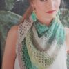 Noro magazine 14 châle en Akari laines aquareve