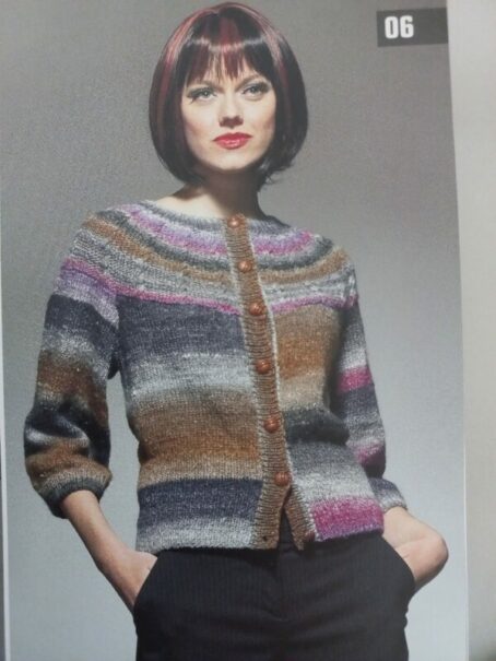 Catwalk two gilet magazine Noro laines aquareve