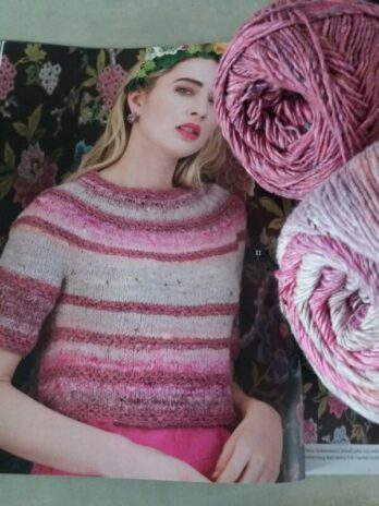 Round yoke top Akari noro laines aquareve