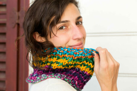 Winter Birds Cowl 7010 koozoo urthyarns laines aquareve