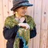 châle en monokrom urthyarns laines aquarêve