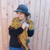 châle reborn wool jaune laines aquarêve