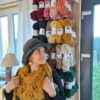 châle reborn wool rayon laines aquarêve