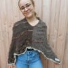 poncho chataigne laines aquarêve