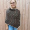poncho chataignes laines aquarêve