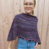 poncho en viola de noro laines aquarêve