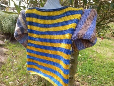 pull uneek 3 mois dos laines aquarêve
