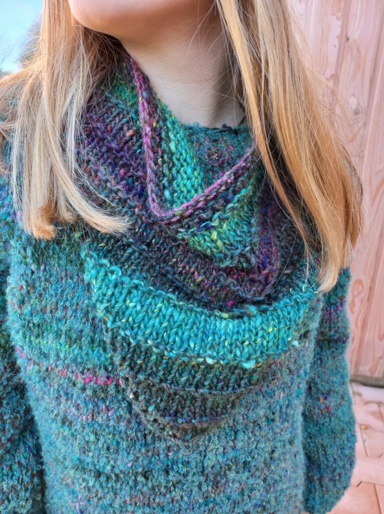 bandana sur pull laines aquarêve