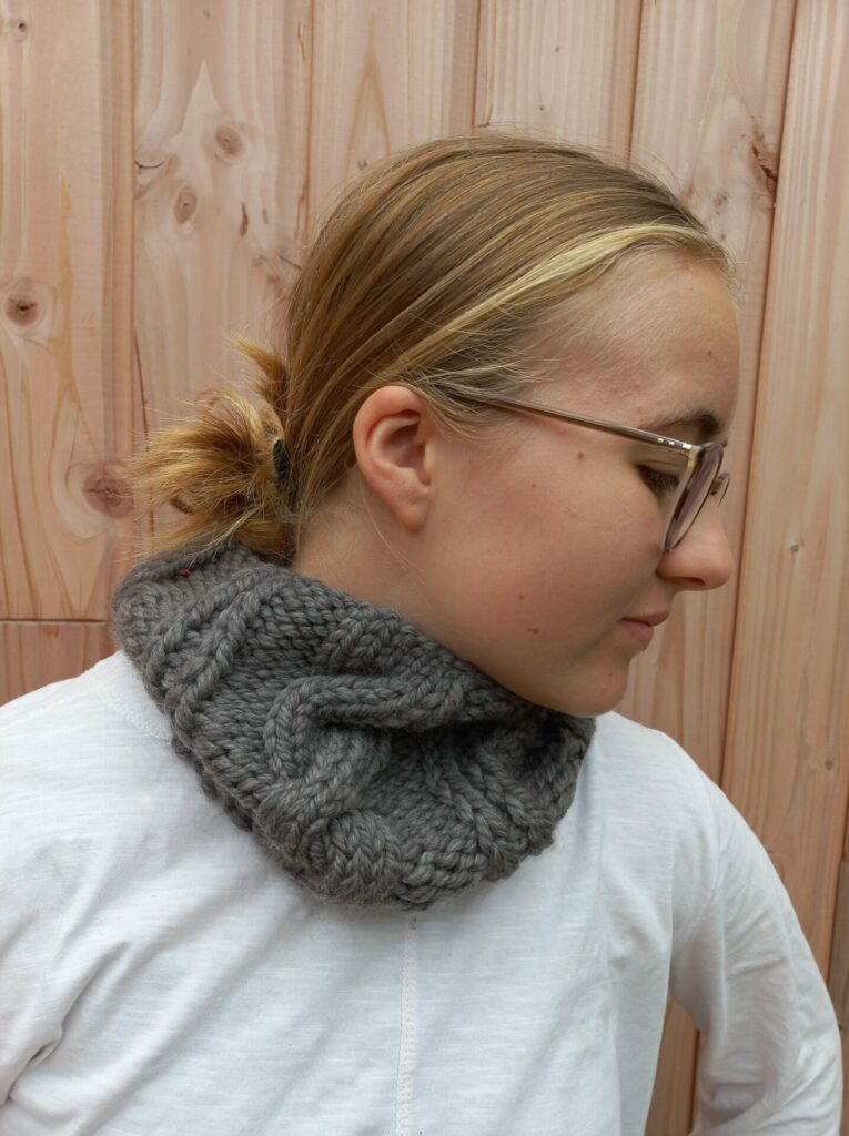col en laine taupe laines aquarêve