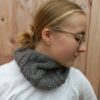 col en laine taupe laines aquarêve