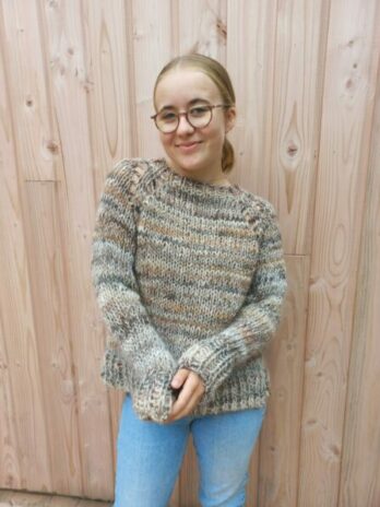 pull raglan beige Taille s laines aquarêve