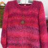 pull pouffe angora mohair rose laines aquareve