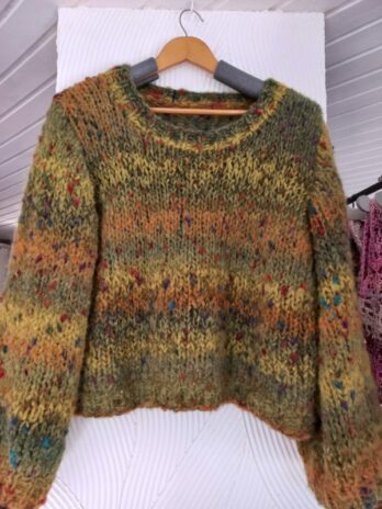 pull pouffe et alpaga laines aquareve