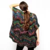 poncho dos nuit d'hiver laines aquareve