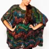 poncho nuit d'hiver laines aquareve
