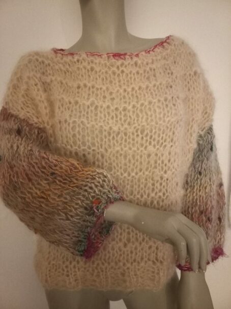 pull melimelo peche 3 laines aquareve