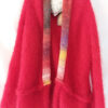 veste mohair rouge laines aquareve