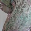 pull dentelle détail lin et noro laines aquareve