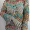 pull dentelle pour femme modèle Lagon céleste laines aquareve