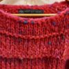 pull éclat corail encolure laines aquareve