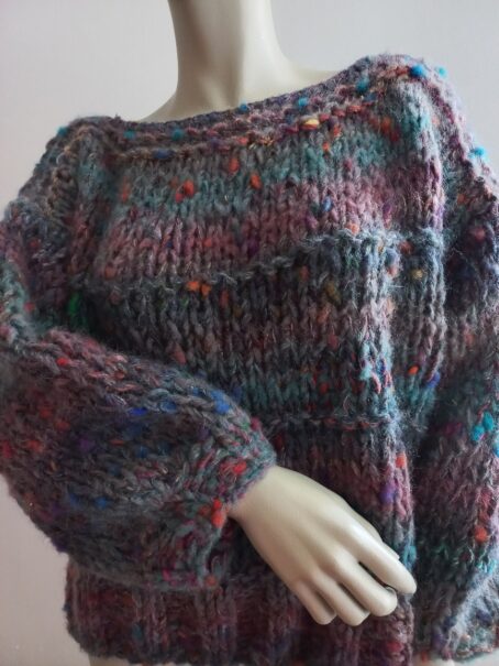 pull aurores boreales laines aquareve