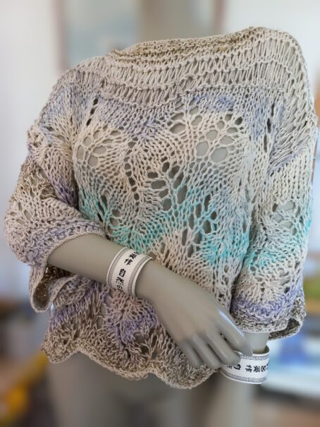 pull dentelle laines aquareve