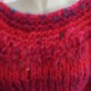 pull melimelo rouge encolure laines aquareve
