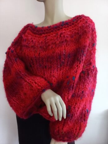 pull melimelo rouge laines aquareve