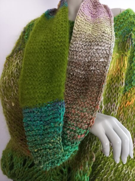 pull melimelo vert snood laines aquareve